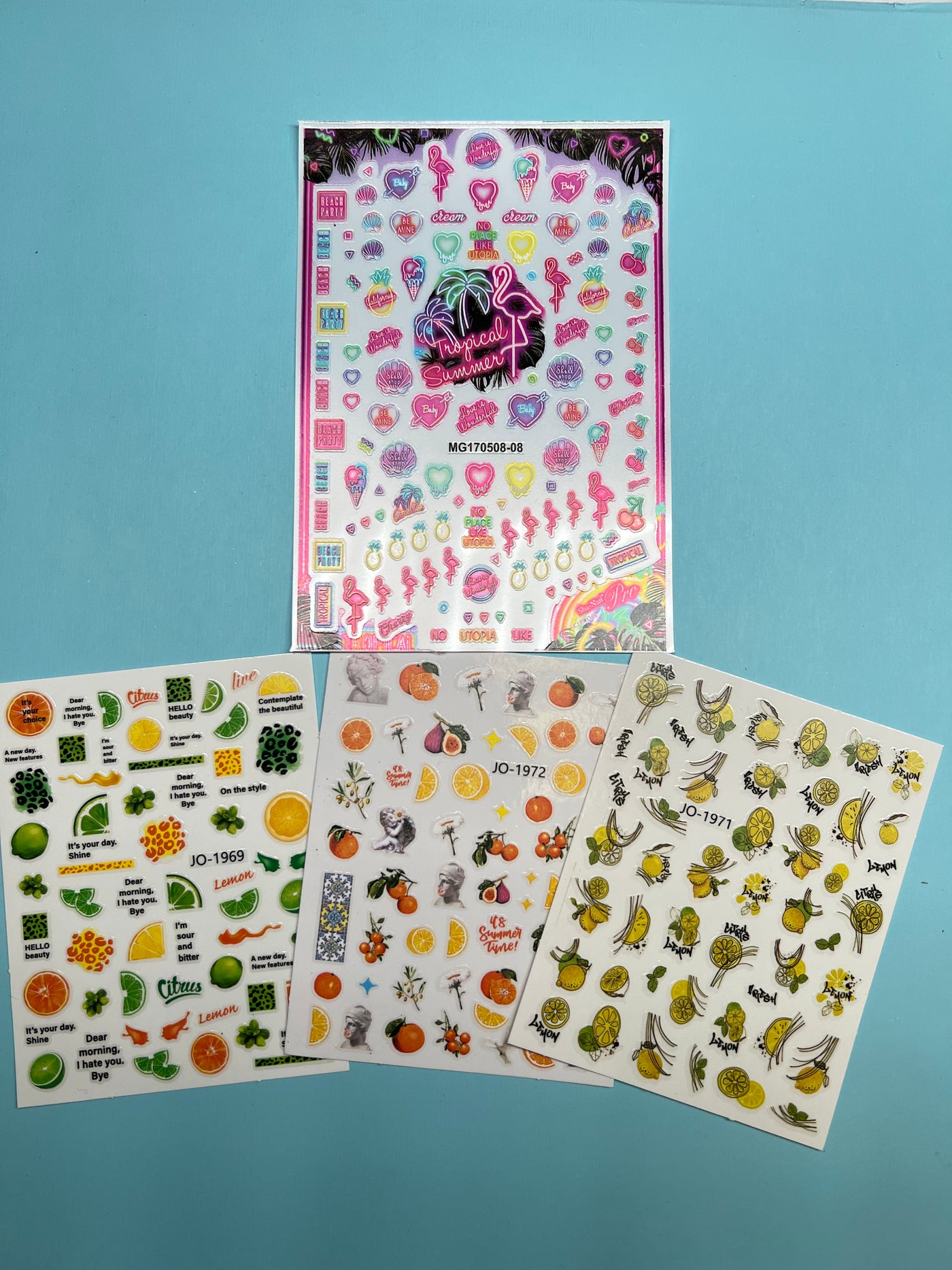 STICKERS - RETRO CITRUS PACK