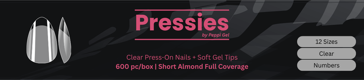 Single Packs – Pressies Nail Extensions Short Almond