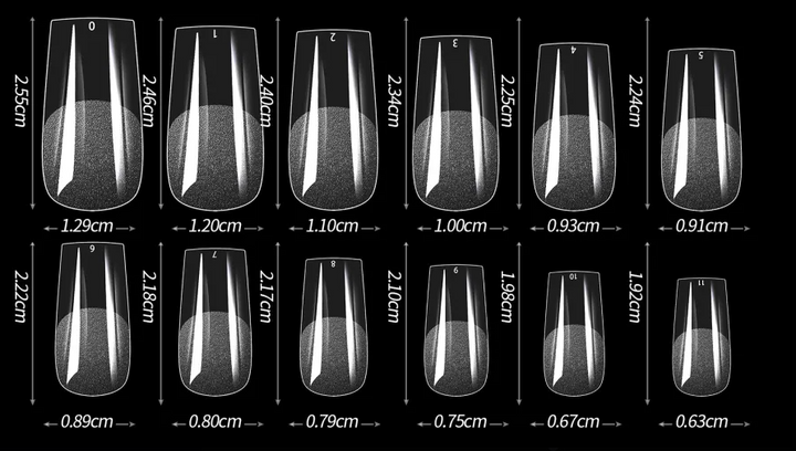 Single Packs – Pressies Nail Extensions Medium Square