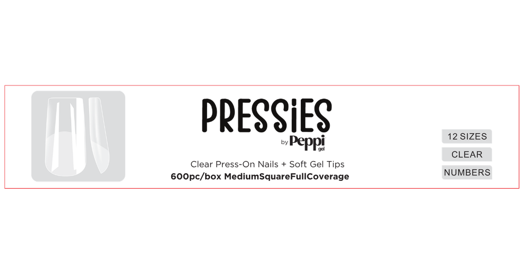 Single Packs – Pressies Nail Extensions Medium Square