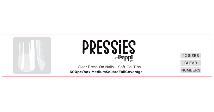 Single Packs – Pressies Nail Extensions Medium Square
