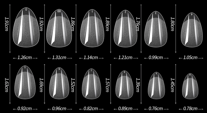 Single Packs – Pressies Nail Extensions Short Almond