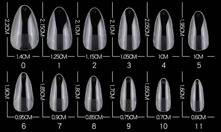 Single Packs – Pressies Nail Extensions Short Almond