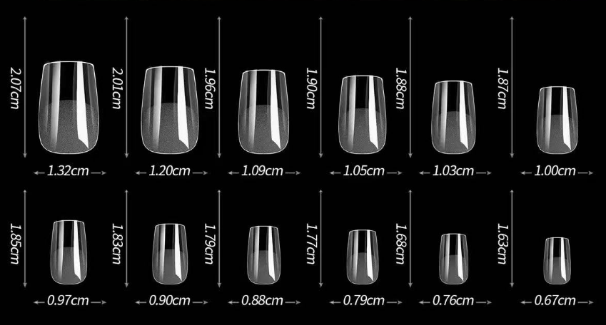 Single Packs – Pressies Nail Extensions Short Square