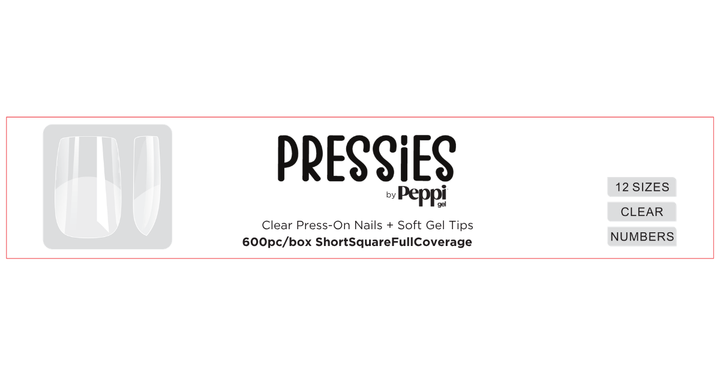 Single Packs – Pressies Nail Extensions Short Square