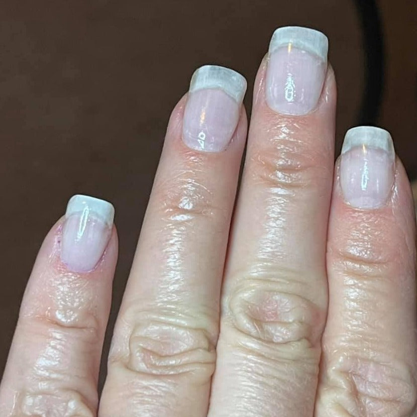 Nude Clear Ombre Apres Gel X Press on Nails Gold Flakes Short Medium Long  Extra Long and Coffin Stiletto Square Round Shiny Matte Handmade - Etsy  Hong Kong